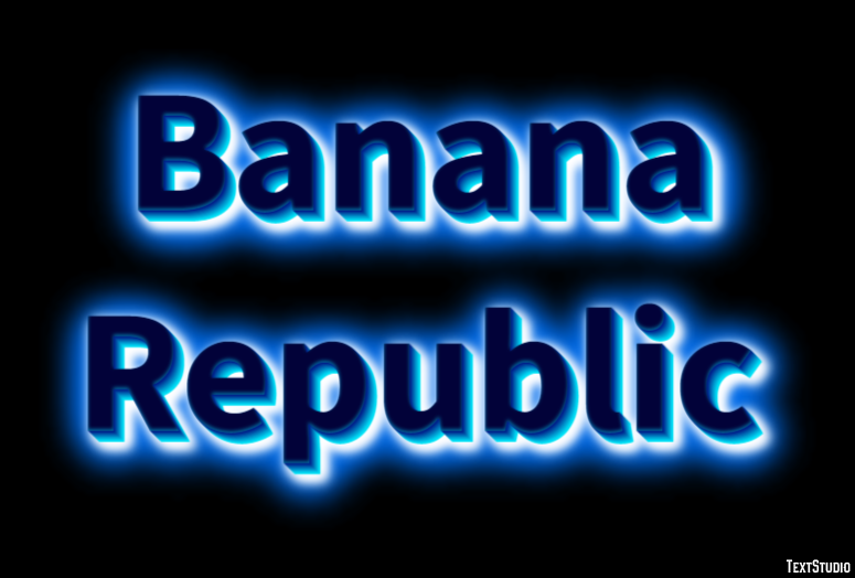 Banana Republic Efekt tekstowy