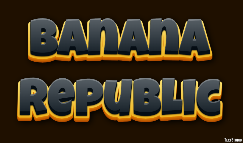 Banana Republic テキスト効果