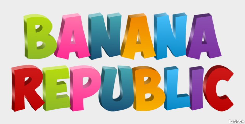 Banana Republic Effetto testo