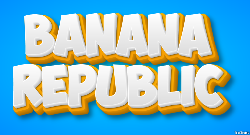 Banana Republic Effetto testo
