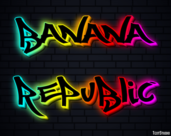Banana Republic Effetto testo