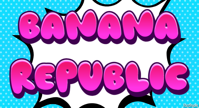 Banana Republic Effetto testo
