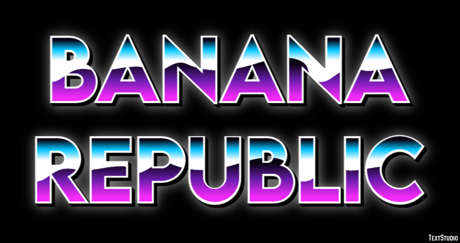 Banana Republic Effetto testo