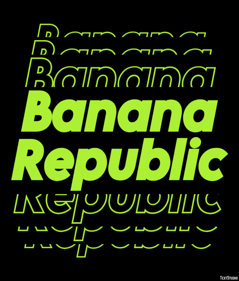 Banana Republic Effetto testo