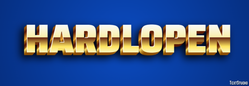 Hardlopen Effetto testo