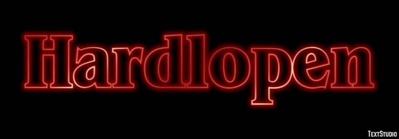 Hardlopen Metin efekti