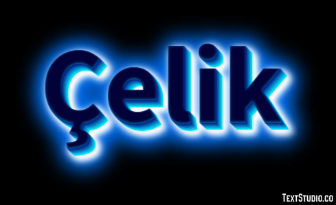 Çelik Effetto testo