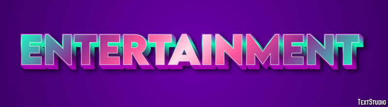 Entertainment Text Effect