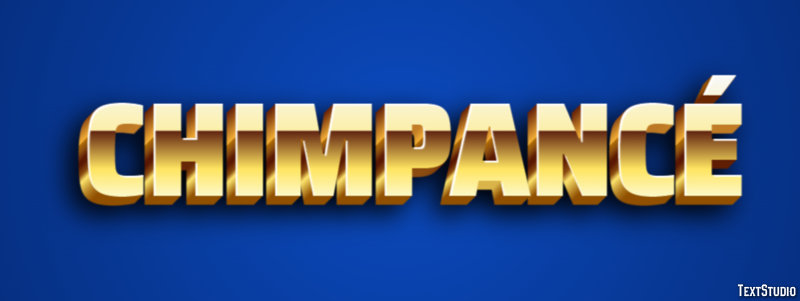Chimpancé テキスト効果