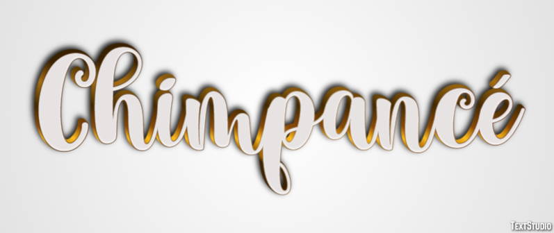 Chimpancé テキスト効果