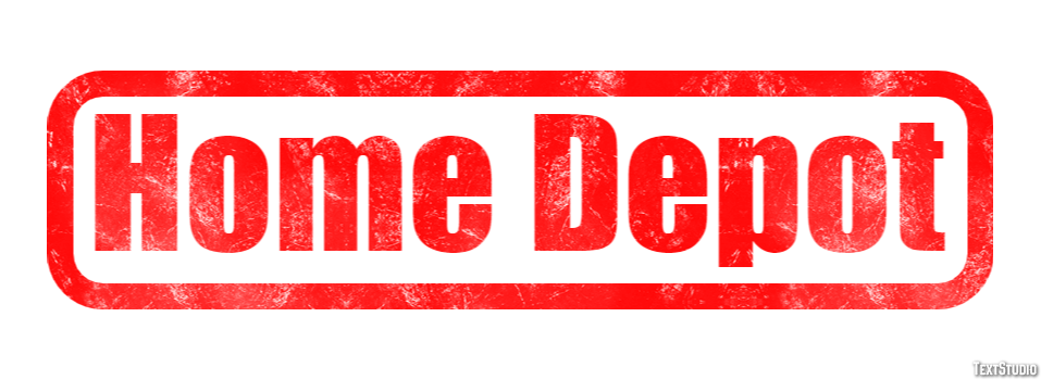 Home Depot Efekt tekstowy