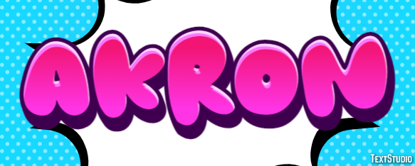 Akron Text Effect