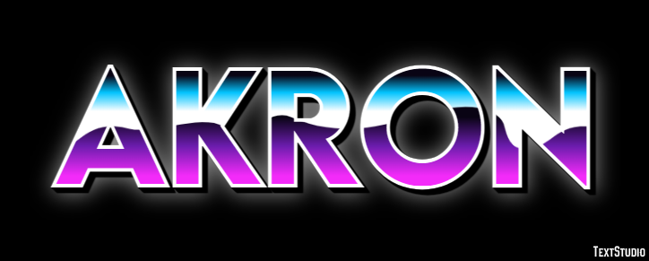Akron Efekt tekstowy