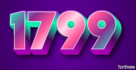 1799 Text Effect