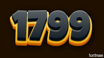 1799 Text Effect