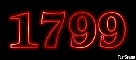 1799 Text Effect