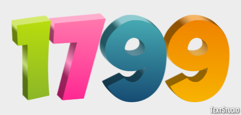1799 Text Effect