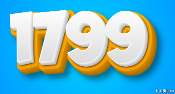 1799 Text Effect