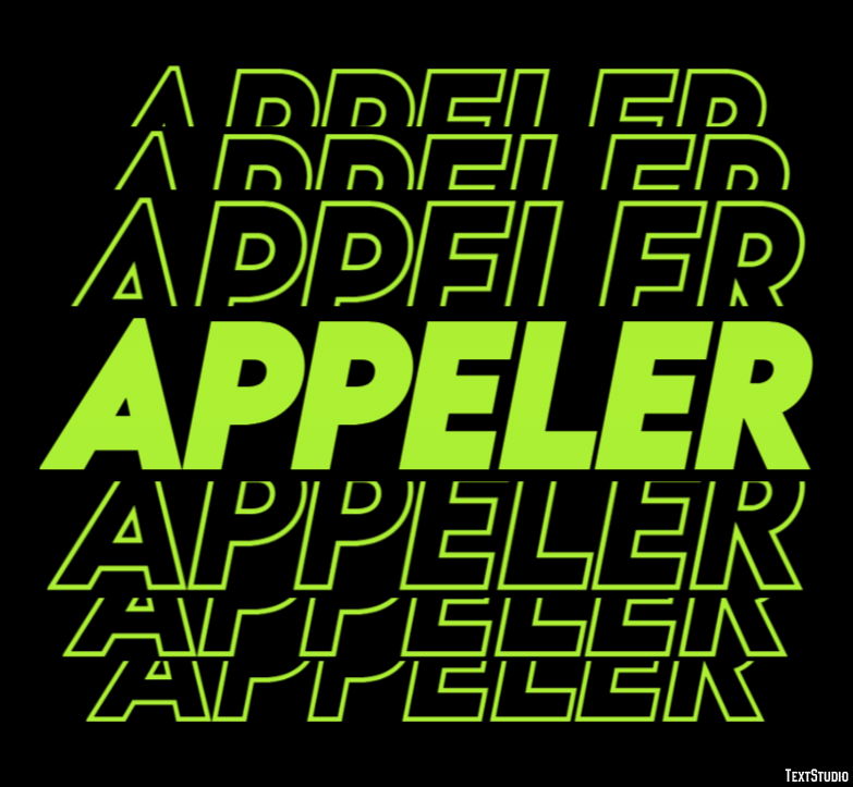 Appeler Effet de Texte