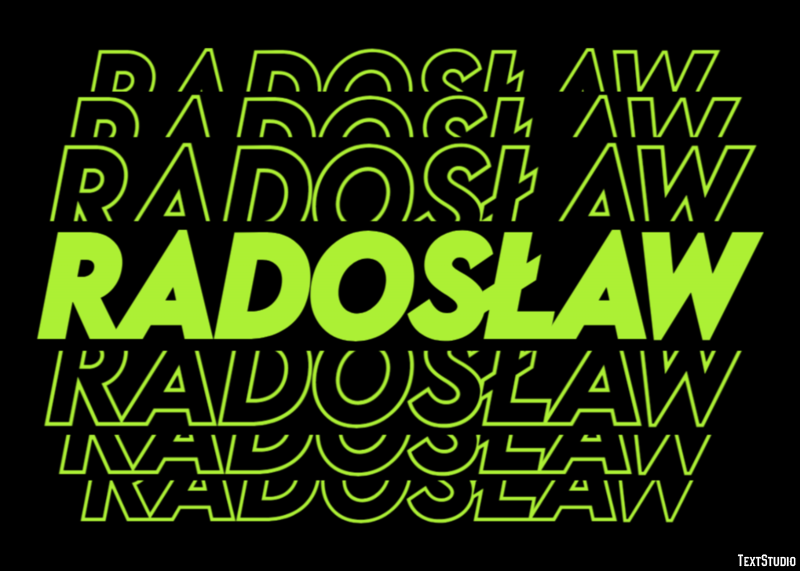 Radosław Efekt tekstowy