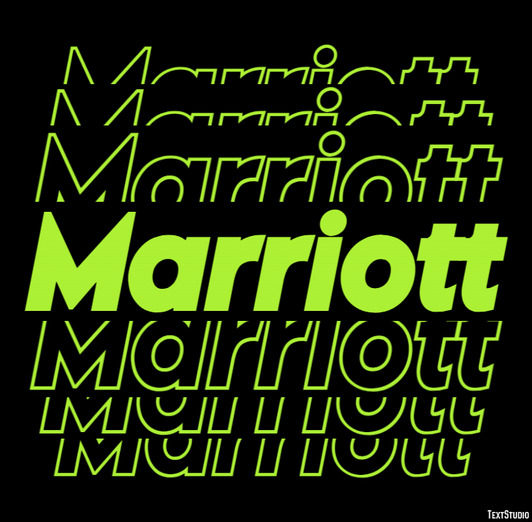 Marriott テキスト効果