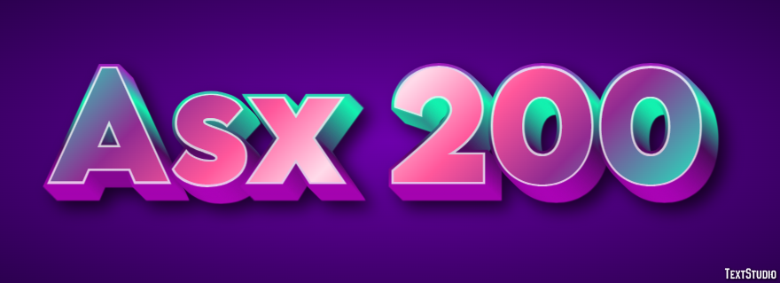 Asx 200 Efecto de Texto