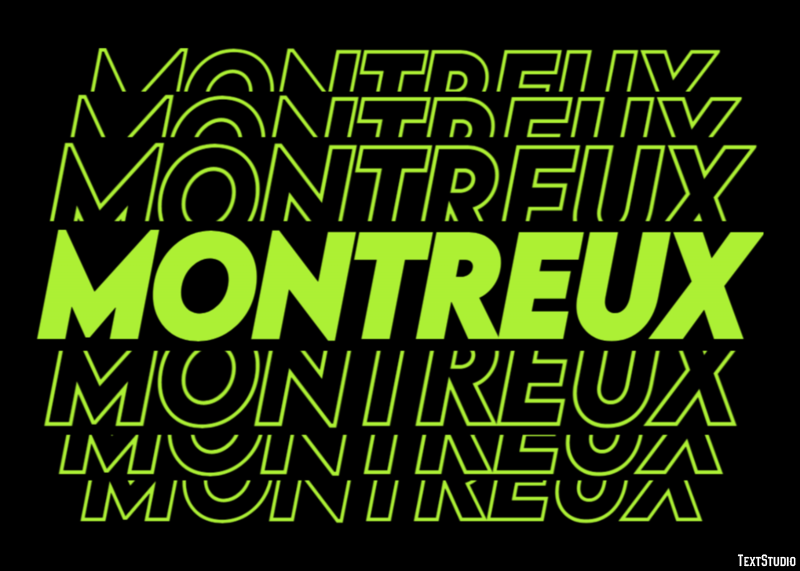 Montreux Effetto testo