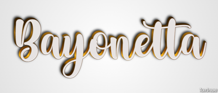 Bayonetta Effetto testo