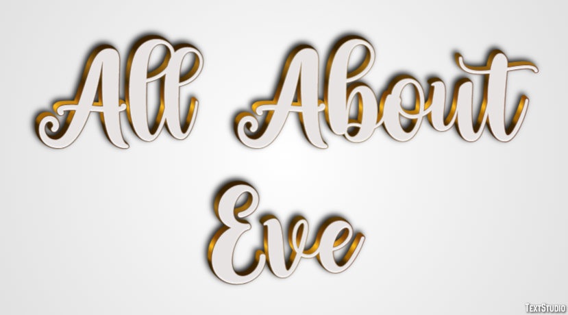 All About Eve Effet de Texte