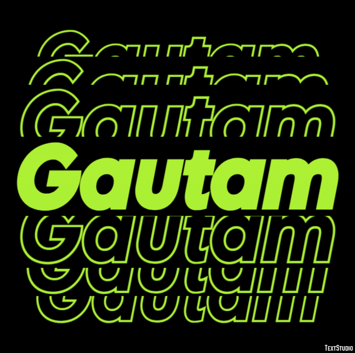 Gautam テキスト効果