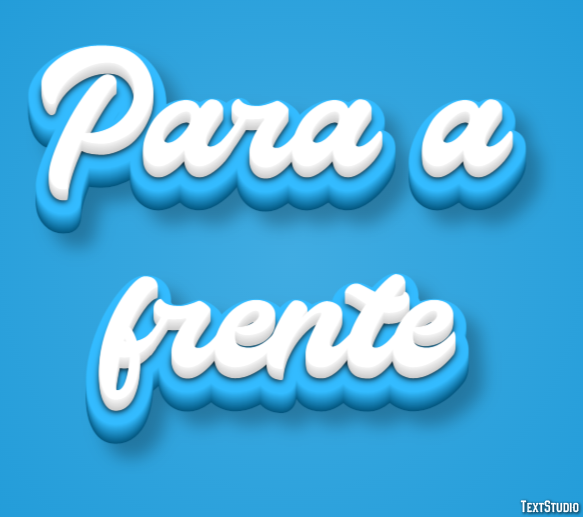 Para a frente Efeito de texto