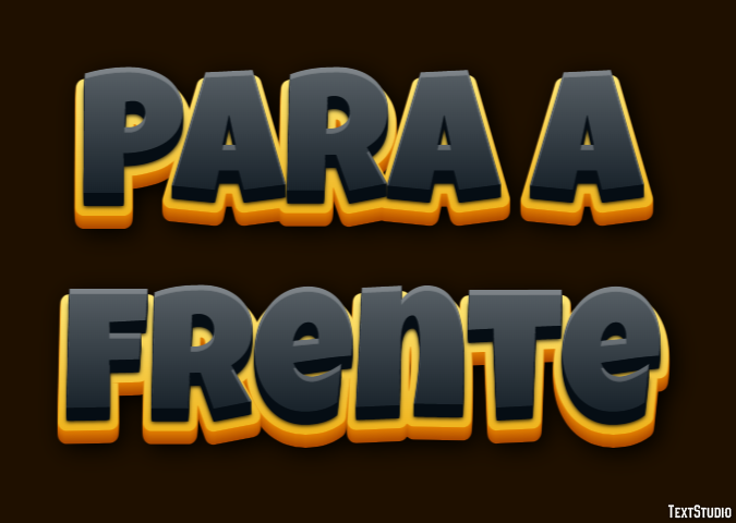 Para a frente Efeito de texto