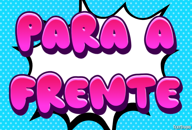 Para a frente Efeito de texto