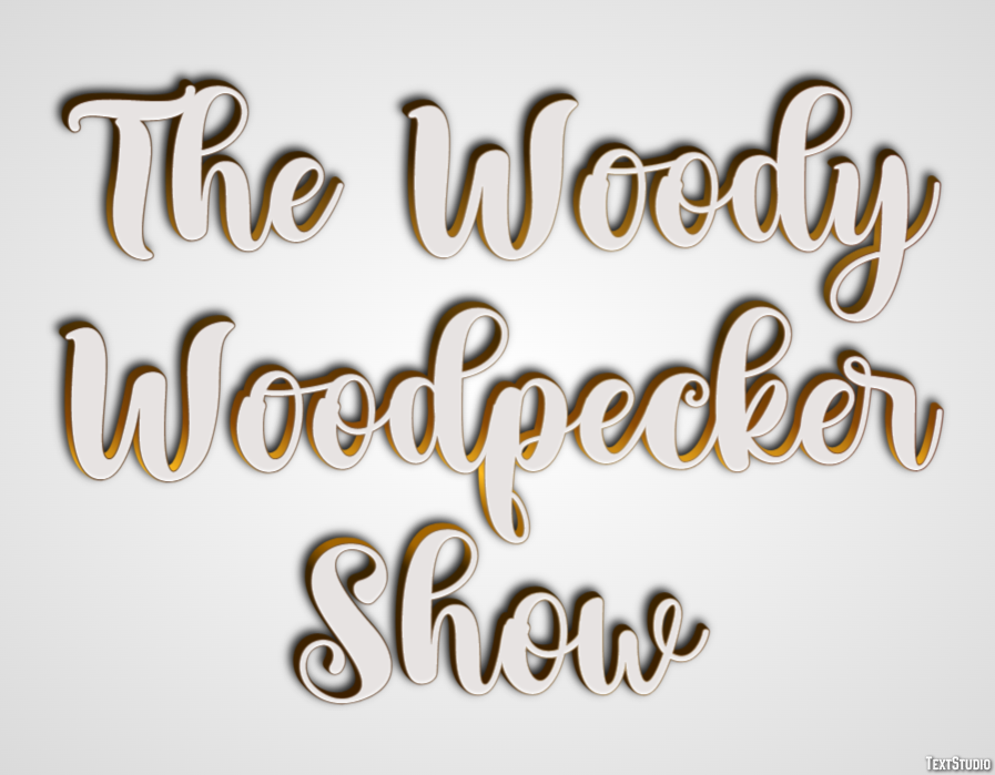 The Woody Woodpecker Show Texteffekt