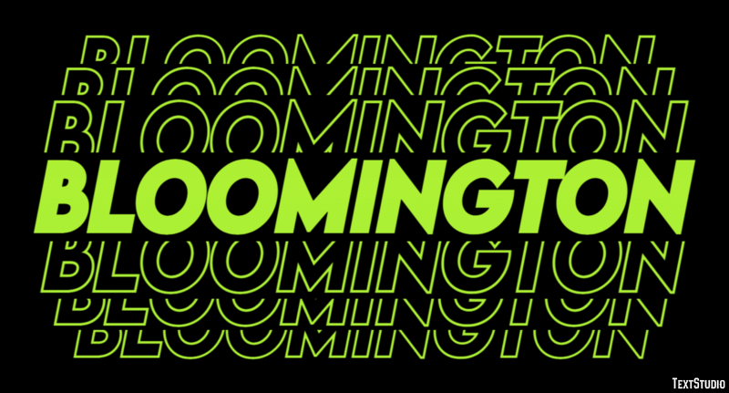 Bloomington Efekt tekstowy