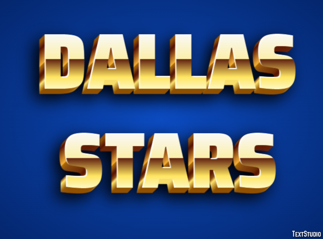 Dallas Stars Effetto testo