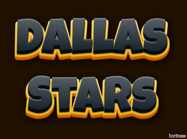 Dallas Stars Effetto testo