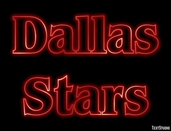 Dallas Stars Effetto testo