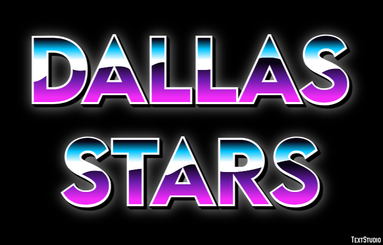 Dallas Stars Effetto testo