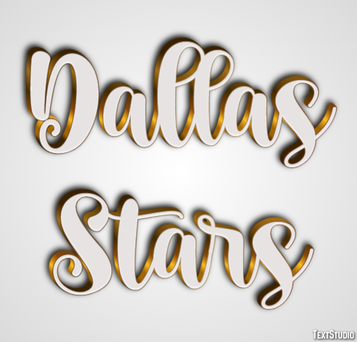 Dallas Stars Efecto de Texto