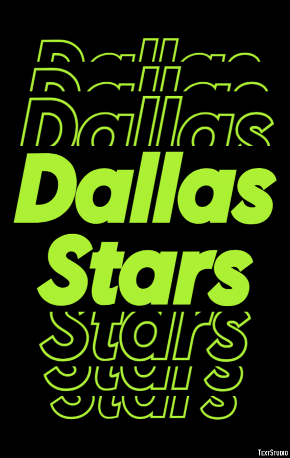 Dallas Stars Efecto de Texto