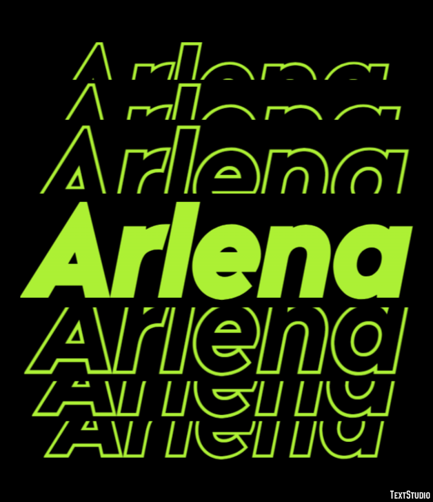 Arlena Text effect