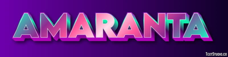 Amaranta Efecto de texto