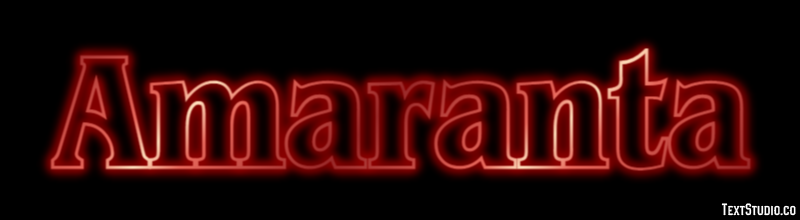 Amaranta Efecto de texto
