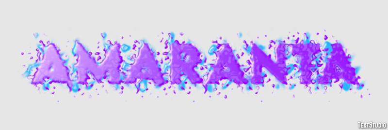 Amaranta Efecto de texto