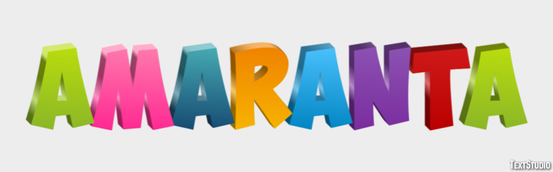 Amaranta Efecto de texto