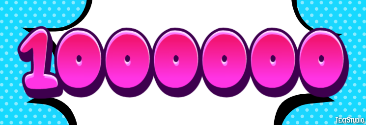 1000000 テキスト効果