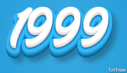 1999 Text Effect
