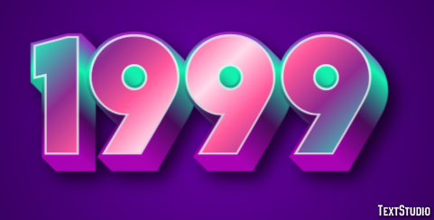 1999 Text Effect