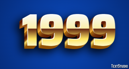 1999 Text Effect